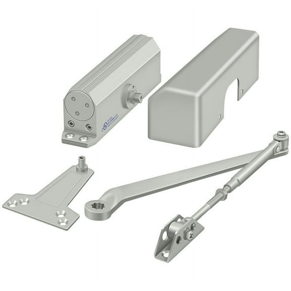 Deltana DC1050 ADA Compliant Adjustable Spring Sizes 1-4 Surface Mount Door Clos, Aluminum