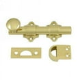 thumbnail image 1 of Deltana DDB425U3 4" Dutch Door Bolt; Heavy Duty; Bright Brass Finish, 1 of 3