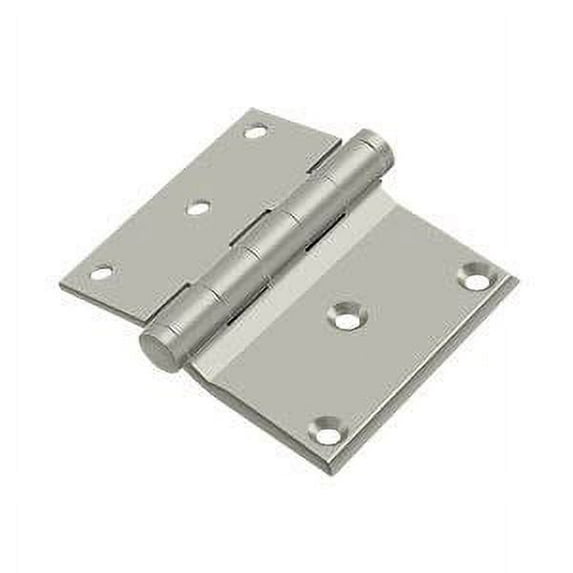 Deltana DHS3035U15 3" x 3-1/2" Half Surface Hinge in Brushed Nickel
