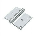 thumbnail image 1 of Deltana DHS3035U26 Solid Brass 3-Inch x 3 1/2-Inch Half Surface Hinge, 1 of 2