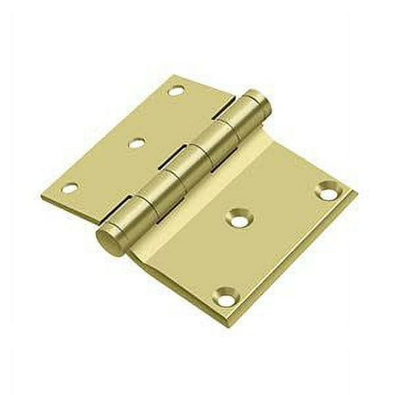 Deltana DHS3035U3 Solid Brass 3-Inch x 3 1/2-Inch Half Surface Hinge