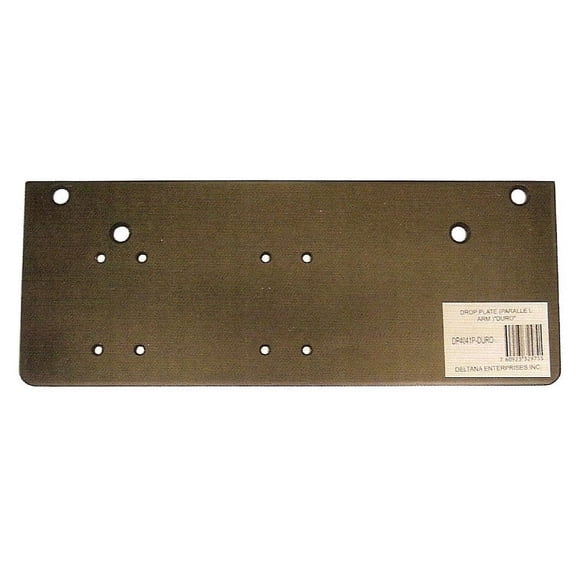 Deltana DP4041P-DURO Drop Plate for DC40 - Parallel Arm Installation Black