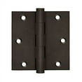 thumbnail image 1 of Deltana DSB3510BD 3-1/2" Height X 3-1/2" Width Commercial Solid Brass Mortise Hinge Plain Bearing W/SQ Corner Bronze Dark Pair, 1 of 1
