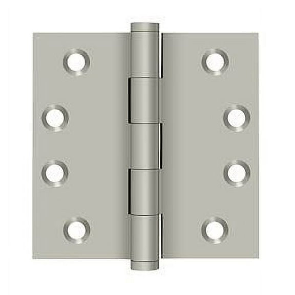 Deltana DSB415 4" x 4" Square Hinge; Satin Nickel Finish