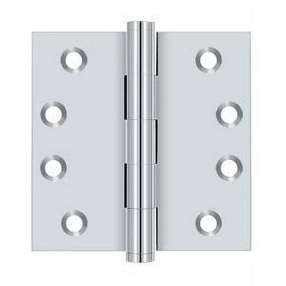 Deltana DSB426 4" x 4" Square Hinge; Bright Chrome Finish