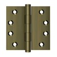 thumbnail image 1 of Deltana DSB455 4.5 x 4.5 in. Square Hinges, Antique Brass - Solid Brass - Pack of 2, 1 of 2