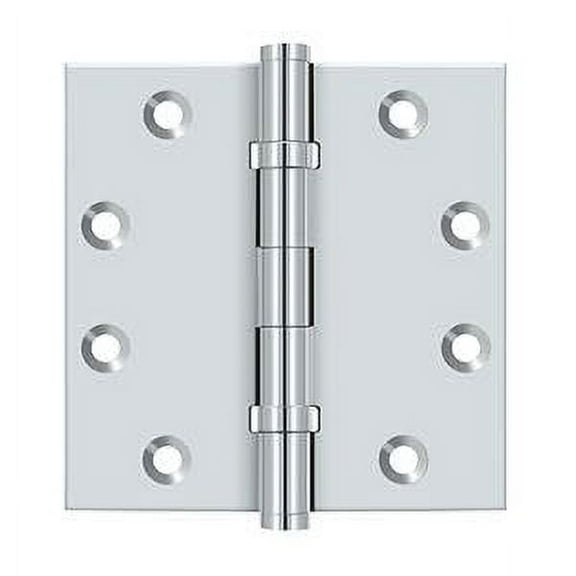 Deltana DSB45B26 Ball Bearings Solid Brass 4 1/2-Inch x 4 1/2-Inch Square Hinge