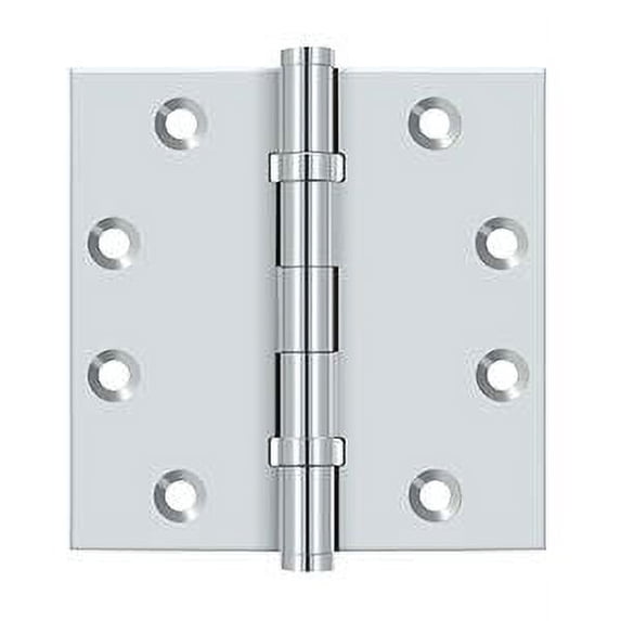Deltana DSB45B26 Ball Bearings Solid Brass 4 1/2-Inch x 4 1/2-Inch Square Hinge