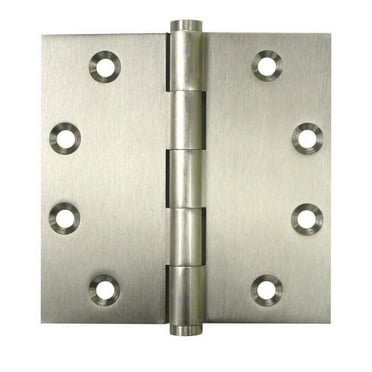 Deltana DSB45NB15 Ball Bearings Solid Brass 4 1/2-Inch x 4 1/2-Inch Square Hinge