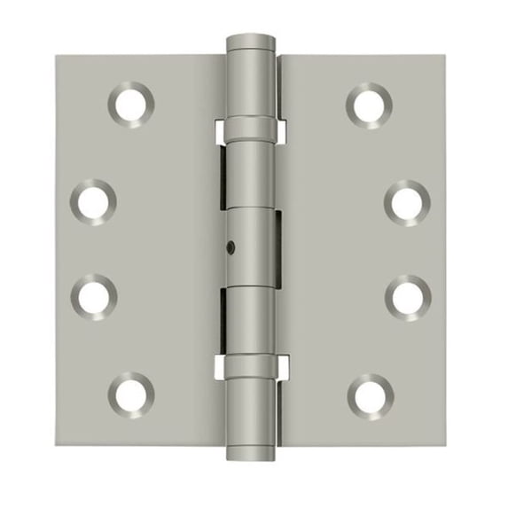 Deltana DSB4NB15 Ball Bearings Solid Brass 4-Inch x 4-Inch Square Hinge