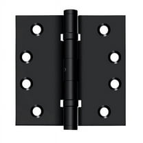 Deltana DSB4NB19 4" x 4" Square Hinge; Ball Bearings; Black Finish