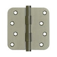 thumbnail image 1 of Deltana DSB4R515-RZ 4" x 4" x 5/8" Radius Hinge / Zig-Zag; Satin Nickel Finish, 1 of 3