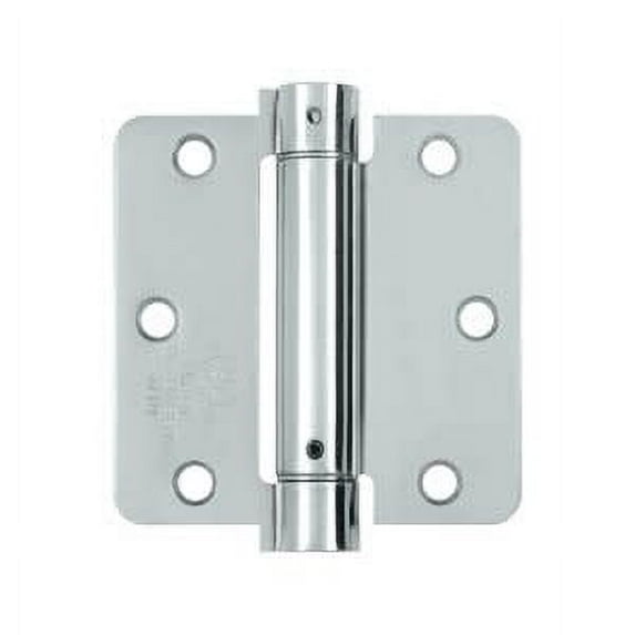 Deltana DSH35R426 Single Action Steel 3 1/2-Inch x 3 1/2-Inch x 1/4-Inch Spring Hinge