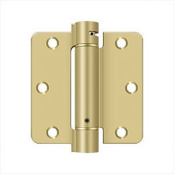 Deltana DSH35R43/4 Single Action Steel 3 1/2-Inch x 3 1/2-Inch x 1/4-Inch Spring Hinge