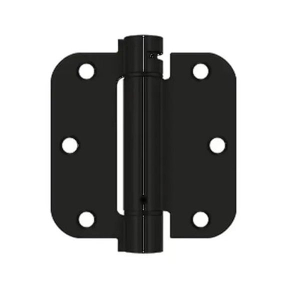 Deltana DSH35R51B 3.5 x 3.5 x 0.62 in. Spring Hinge, Flat Bronze Finish Paint Black