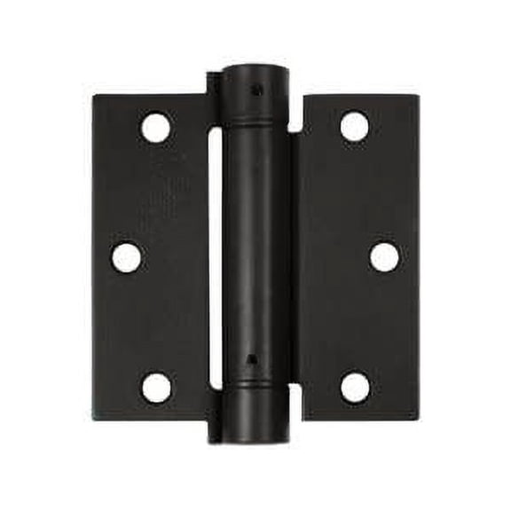 Deltana DSH35U10B 3-1/2" x 3-1/2" Spring Hinge; Oil Rubbed Bronze Finish
