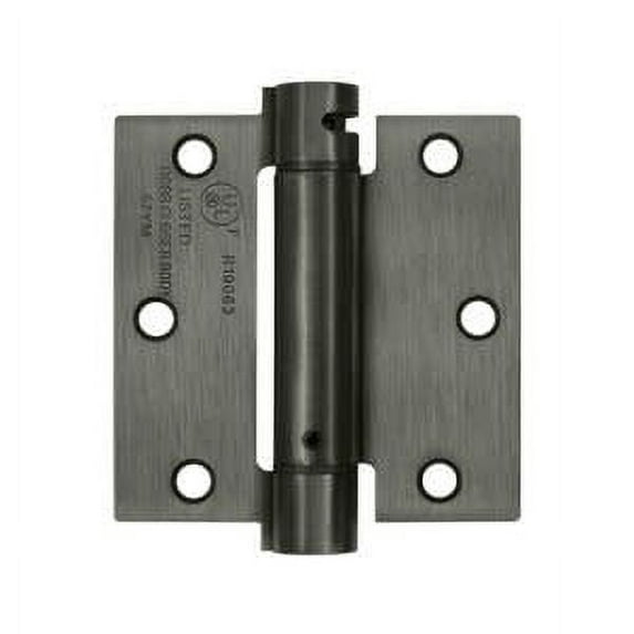 Deltana DSH35U15A Single Action Steel 3 1/2-Inch x 3 1/2-Inch Spring Hinge