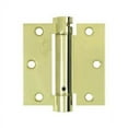 thumbnail image 1 of Deltana DSH35U3 3-1/2" x 3-1/2" Spring Hinge; Bright Brass Finish, 1 of 2