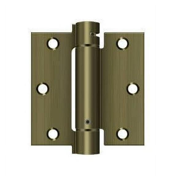 Deltana DSH35U5 Single Action Steel 3 1/2-Inch x 3 1/2-Inch Spring Hinge