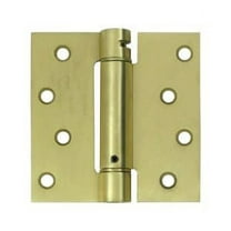 Deltana DSH44U4 4" x 4" Spring Hinge; Satin Brass Finish