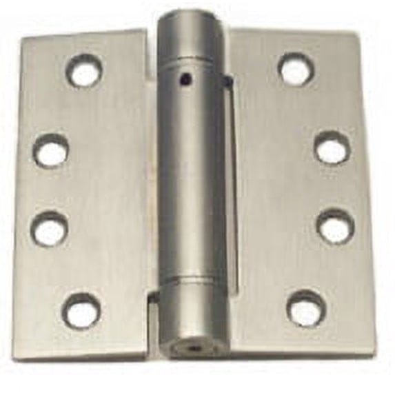 Deltana DSH45U15 4-1/2" x 4-1/2" Spring Hinge; Satin Nickel Finish