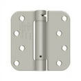 thumbnail image 1 of Deltana DSH4R515 4" x 4" 5/8" Radius Spring Hinge; Satin Nickel Finish, 1 of 2