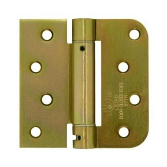 Deltana DSH4R5TT2D 4 x 4 x 0.62 Square Spring Hinge- Zinc Dichromate Plated - Steel