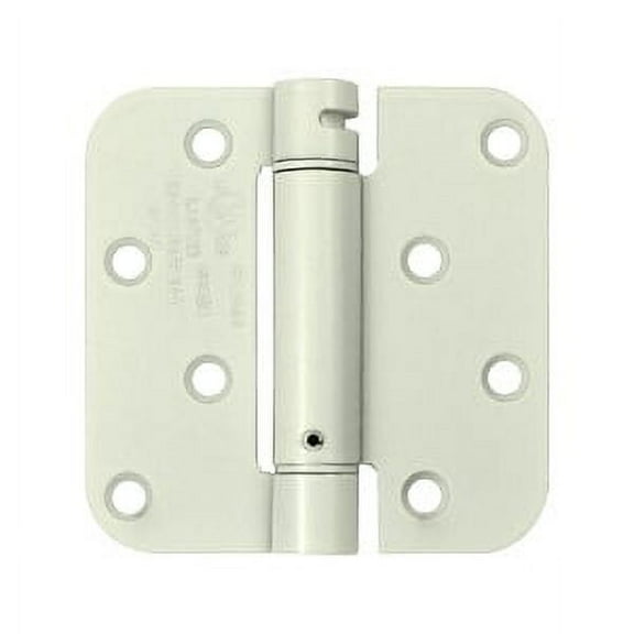 Deltana DSH4R5USPWBM 4" x4" 5/8" Radius Spring Hinge Benchmark; Prime Coat Finish