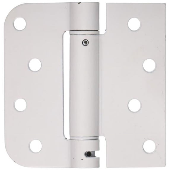 Deltana DSH4SR5USPW-LH 4 x 4 x 0.62 in. Spring Hinge Steel