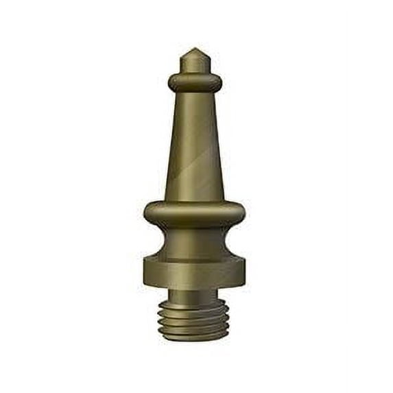 Deltana DSST5 1-3/16" Height Steeple Tip Decorative Door Hinge Finials Antique Brass