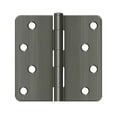 thumbnail image 1 of Deltana Deltana S44R4BK15A Radius Door Hinge, Antique Nickel, 1 of 1