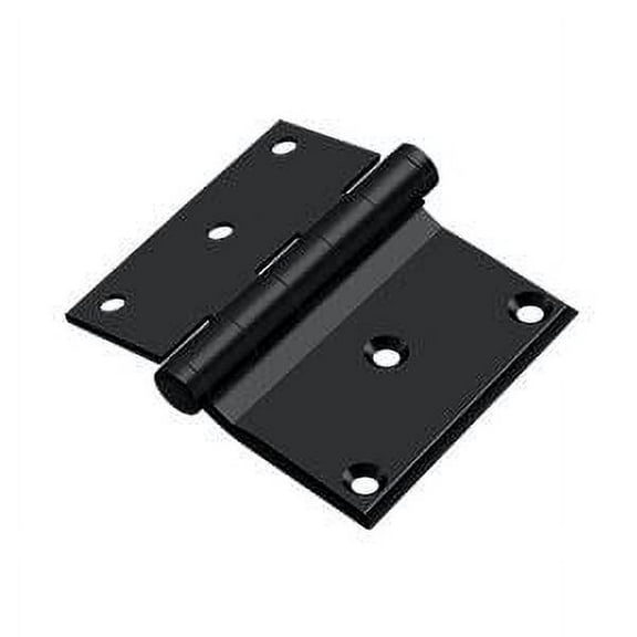 Deltana DHS3035U19 3 x 3.5 in. Half Surface Hinge, Black - Solid