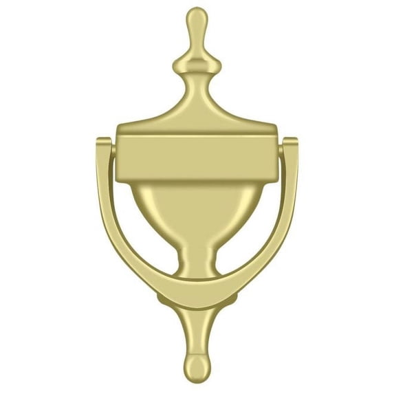 Deltana DK7356U3 Door Knocker; Victorian; Bright Brass Finish