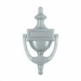 thumbnail image 1 of Deltana DKR75U26D Rustic Victorian 8" Tall Solid Brass Drop Bail Door Knocker - Chrome, 1 of 2