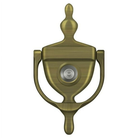 Deltana Dkv630 Traditional 6" Tall Urn Drop Bail Door Knocker - Brass