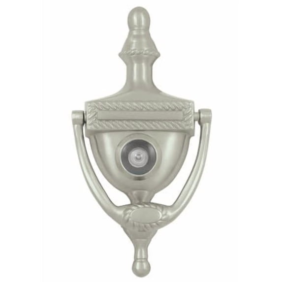 Deltana DKV6RU26 Traditional 6" Solid Brass Victorian Rope Drop Bail Door Knocker - Chrome