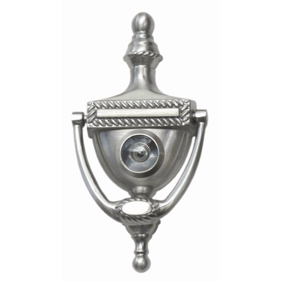 Deltana Dkv6r Traditional 6" Solid Brass Victorian Rope Drop Bail Door Knocker - Chrome