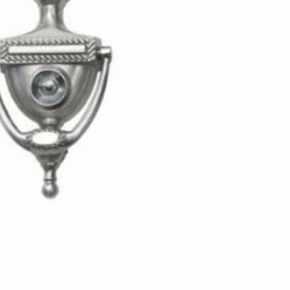 Deltana DKV6RU15A Traditional 6" Solid Brass Victorian Rope Drop Bail Door Knocker -