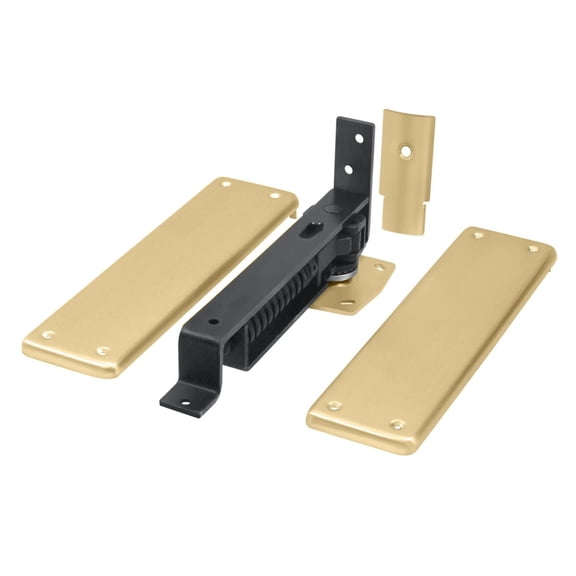 Deltana DASH95U4 Double Action Spring Pivot Floor Hinge - Satin Brass