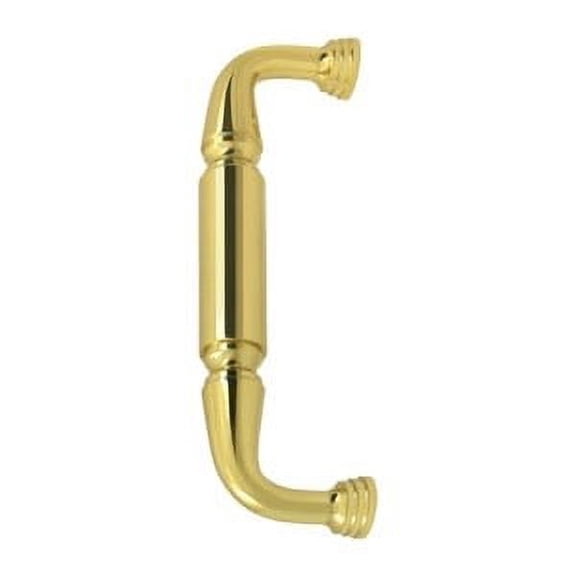 8" CTC Door Pull without Rosette - Polished Brass