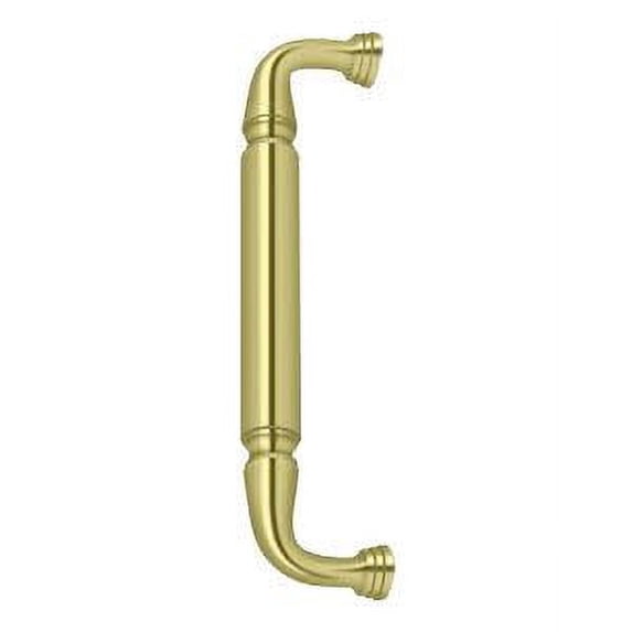 10" CTC Door Pull without Rosette - Polished Brass
