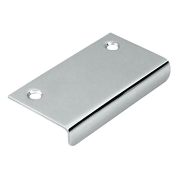 Deltana Drawer & Cabinet Mirror Pull - Bright Chrome - Solid 3 x 1.5 in.