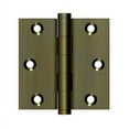 thumbnail image 1 of Deltana DSB35 3 x 3 in. Square Hinge, Antique, 1 of 2