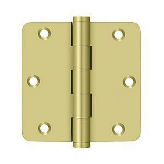 Deltana DSB35R43 3.5 x 3.5 x 0.25 in. Radius Hinges, Bright
