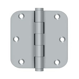 Deltana DSB35R526D 3.5 x 3.5 x 0.62 in. Radius Hinges, Satin Chrome - Solid