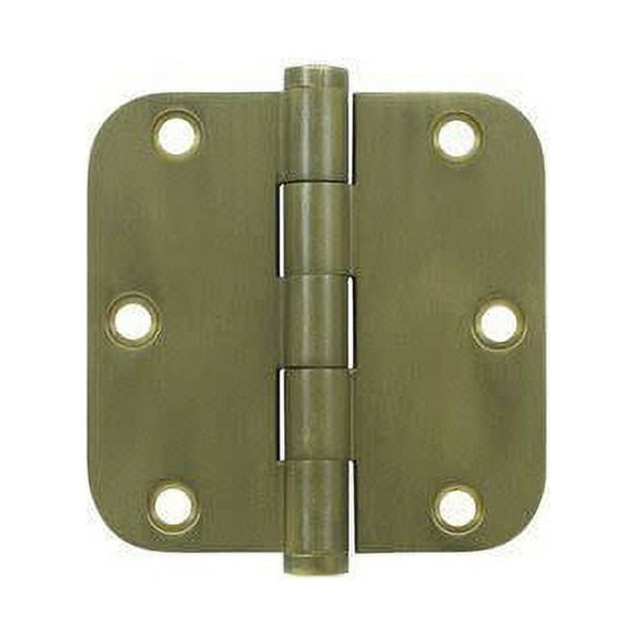 Deltana Dsb35r5-R 3-1/2" X 3-1/2" Solid Brass 5/8" Radius Corner Plain Bearing Mortise