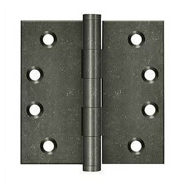 Deltana Dsb410 4" X 4" Solid Brass Square Corner Plain Bearing Mortise Hinge - White