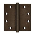 thumbnail image 1 of Deltana Dsb4510 4.5" X 4.5" Solid Brass Square Corner Plain Bearing Mortise Hinge - White, 1 of 2