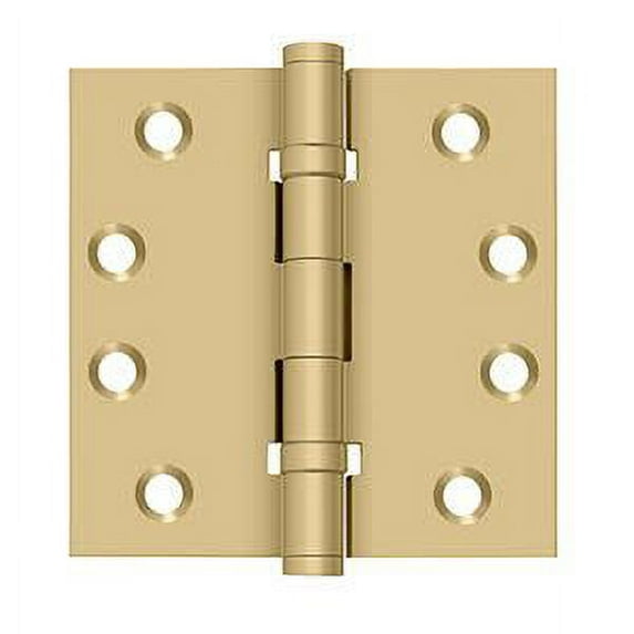 Deltana DSB4B4 4 x 4 in. Square Ball Bearings Hinges, Satin