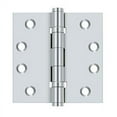 thumbnail image 1 of Deltana DSB4B26 4 x 4 in. Square Ball Bearings Hinges, Bright Chrome - Solid, 1 of 2